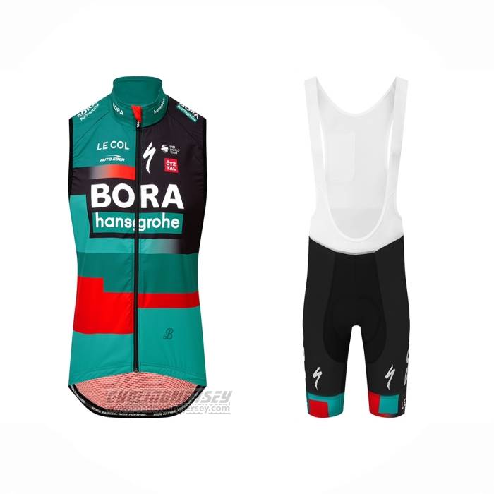 2023 Wind Vest Bora-hansgrone Green Short Sleeve And Bib Short